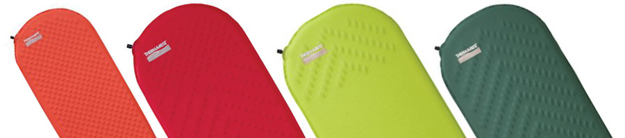 self inflating mats of different colours